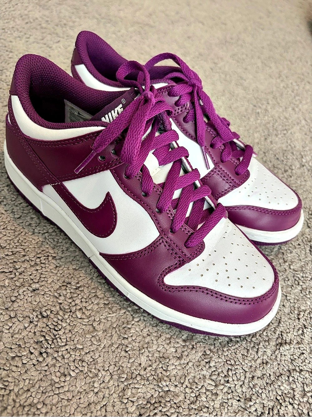 Nike Dunk Low Active Fuchsia Purple & White Sneakers